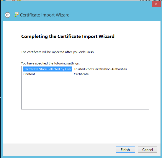 File:Windows Import Certificate Wizard - Finish.png